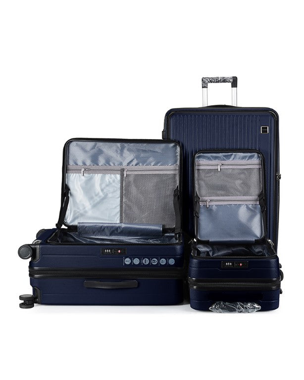 🔥加價在即❗28&quot; Flexi Expandable Suitcase Luggage 91分隔前置開蓋防盜拉鍊擴大行李箱