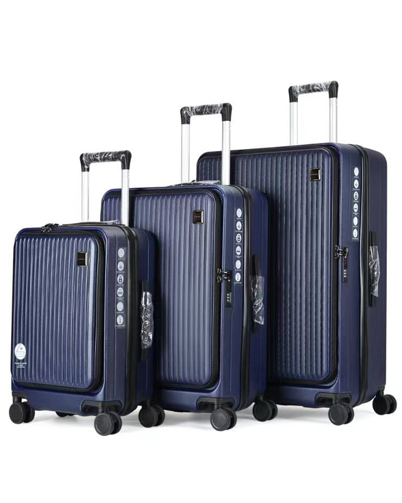 🔥加價在即❗28&quot; Flexi Expandable Suitcase Luggage 91分隔前置開蓋防盜拉鍊擴大行李箱